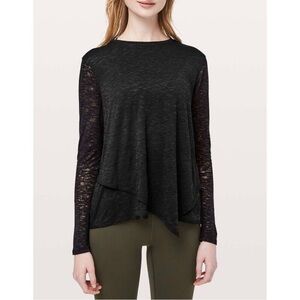 Lululemon Sweetest Day Long Sleeve *Burnout size 4